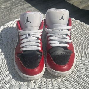 Red and Black Jordan Sneakers